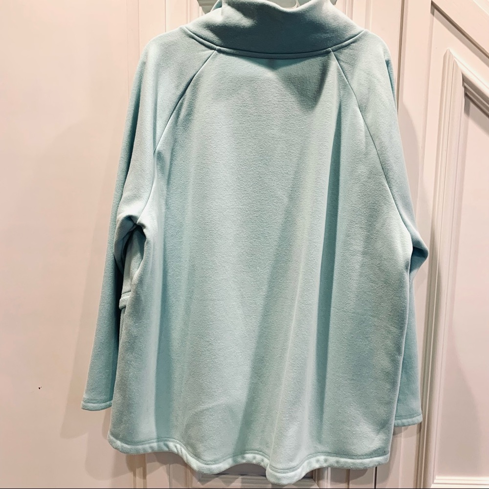 MTA Sport Teal Fleece‎ Top 3X - Picture 6 of 10